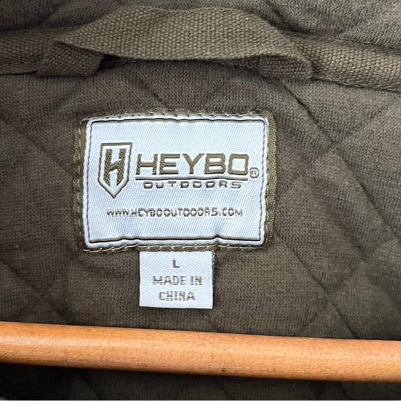 HEYBO Hermitage Quarter Snap Green Quilted Pullover Size Large - Picture 2 of 10